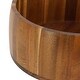 preview thumbnail 5 of 4, MegaChef 9.75 Inch Large Acacia Wood Large Salad Serving Bowl