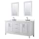 Option White, Black Trim, White Quartz Top