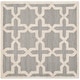 preview thumbnail 52 of 183, SAFAVIEH Handmade Cambridge Trudie Geometric Wool Rug 4' Square - Silver/Ivory - Square