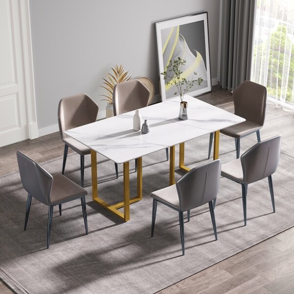 Modern black sales dining set