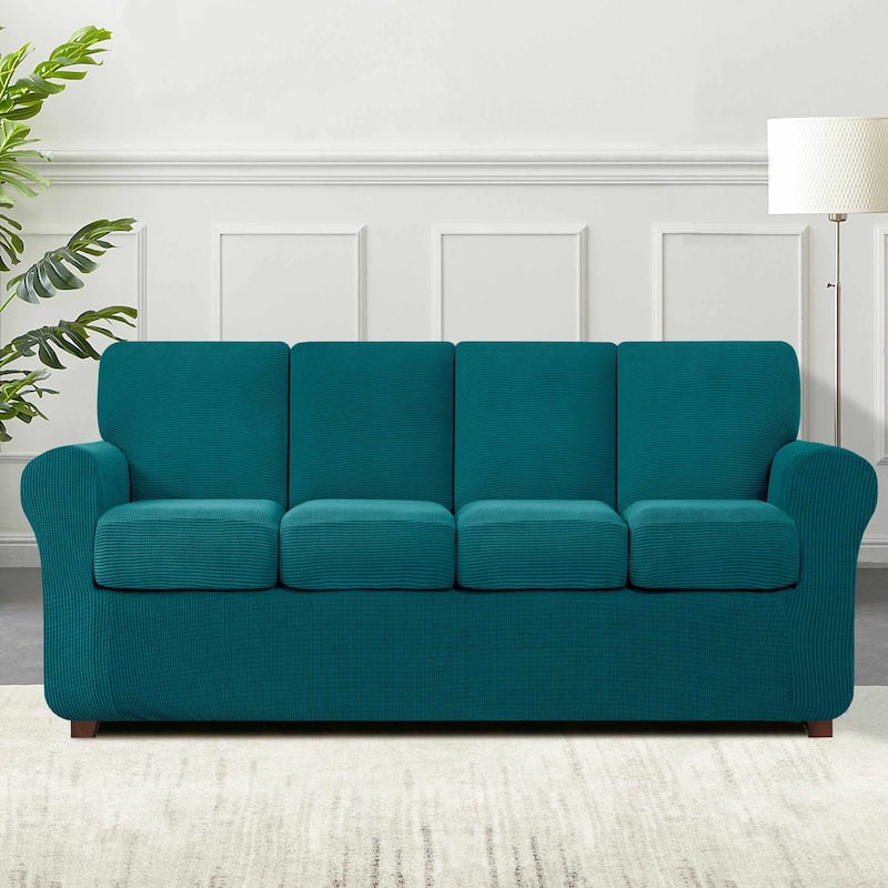 Subrtex 9-Piece Stretch XL Sofa Slipcover Sets with 4 Backrest Cushion Covers and 4 Seat Cushion Covers