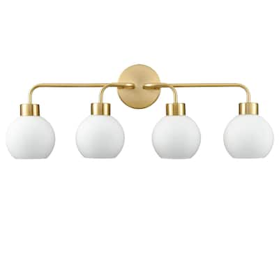 Tenerife Brass Modern Bath Vanity Light / Wall Sconce