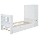 preview thumbnail 17 of 25, Twin Size Platform Bed with Storage Headboard and Footboard, Pull Out Shelves and Twin Size Trundle