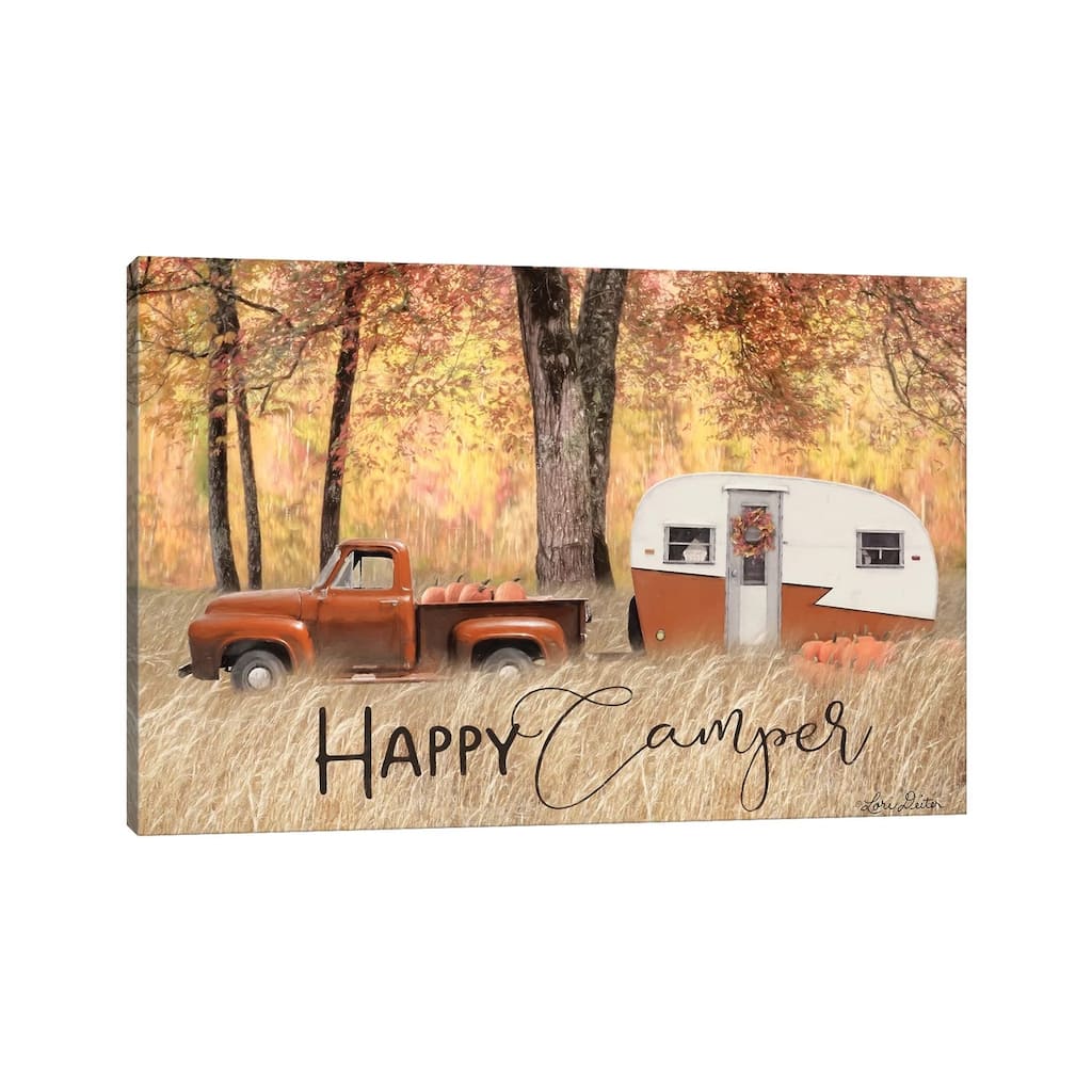 iCanvas "Fall Camping " by Lori Deiter Canvas Print
