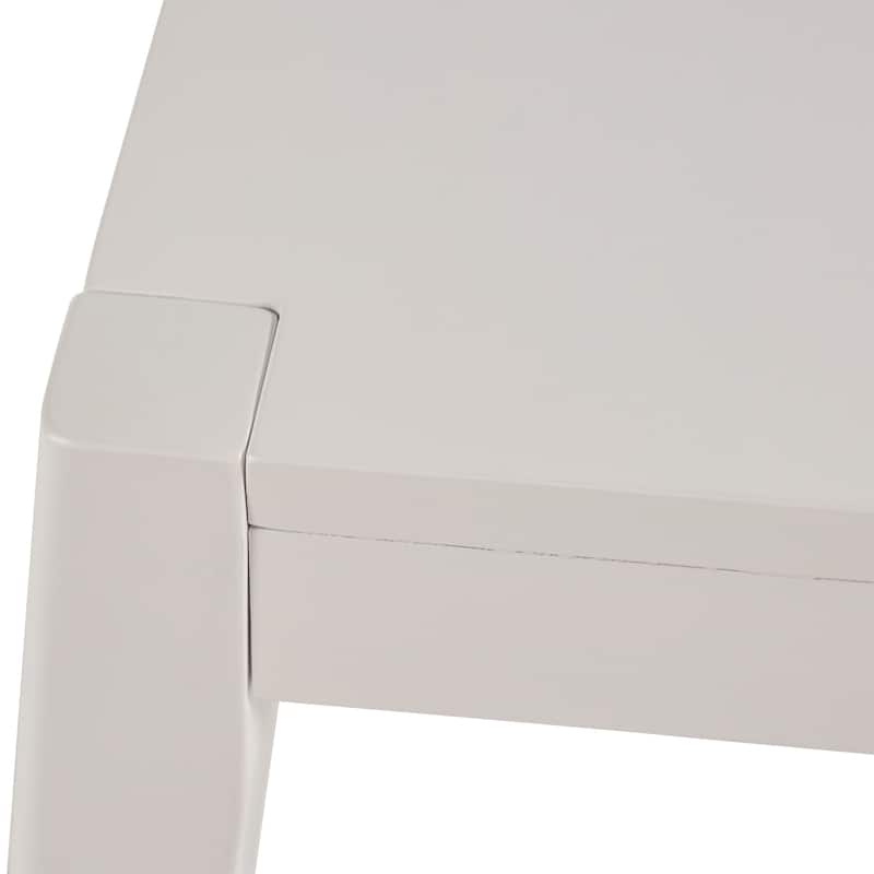 Roomfitters Minimalist Counter Stool Set of 2, Modern Kitchen Seating, Space-Saving Design, White