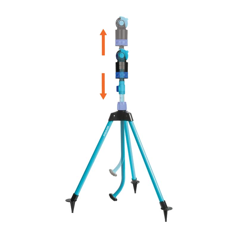 Aqua Joe 6-Pattern HD Sprinkler/Mister w/ Metal Tripod Base,4100 Sq.Ft - 25.5 - 25.5