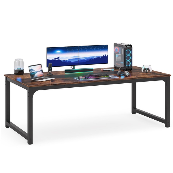 78.7 Large Computer Office Desk Conference Table Rustic Brown On Sale Bed Bath Beyond 37092706