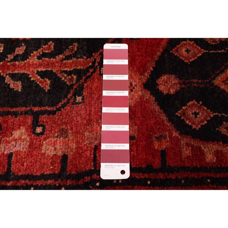 ECARPETGALLERY Hand-knotted Andelz Red Wool Rug - 5'1 x 8'6