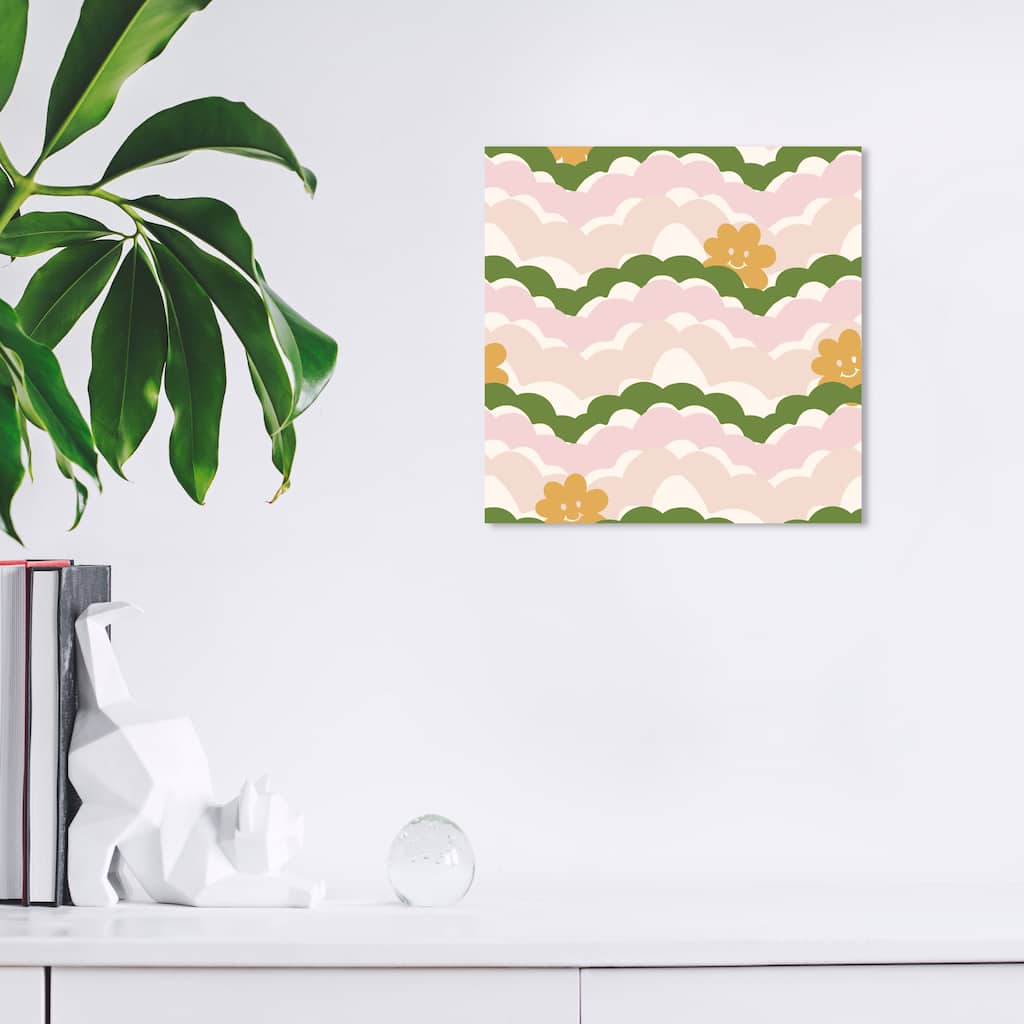 Wynwood Studio Canvas Floral and Botanical Fertile Garden Smiling Pink Modern & Contemporary Wall Art Canvas Print