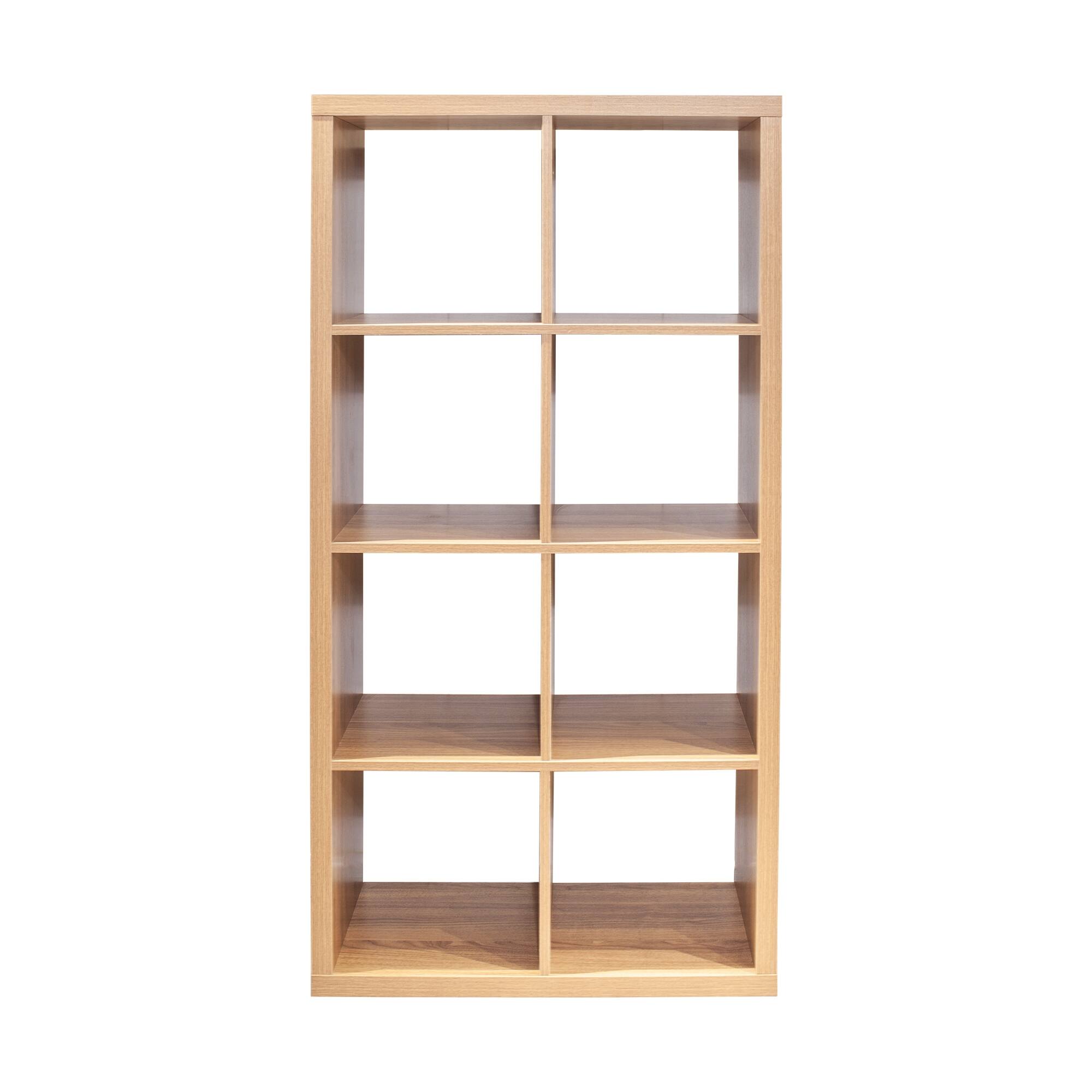 Smart Cube 8Cube Organizer Storage with Opened Back Shelves, 2 X 4 Cube Bookcase Book Shleves