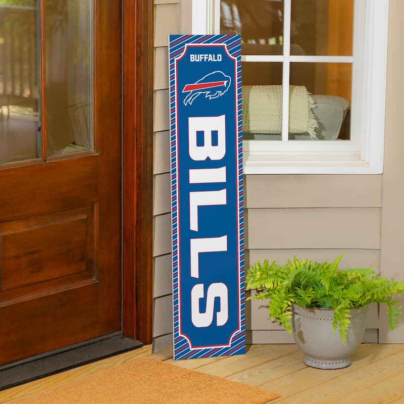 47" Double Sided Seasonal Porch Leaner, Buffalo Bills - 47" x 11.25"