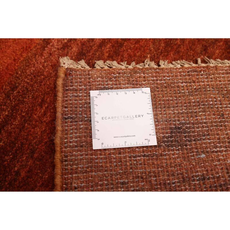 ECARPETGALLERY Hand-knotted Pak Finest Gabbeh Rust Wool Rug - 4'1 x 5'11