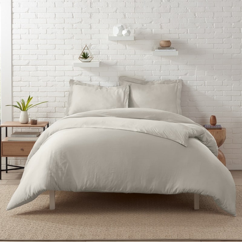 Serta Zen Rest Rayon from Bamboo 3pc Duvet Set