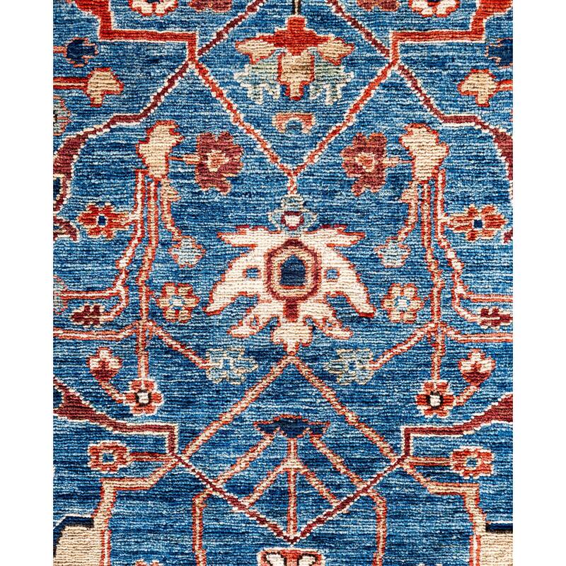 Serapi One-of-a-Kind Hand-Knotted Area Rug - Blue - 8' 0" x 9' 10"