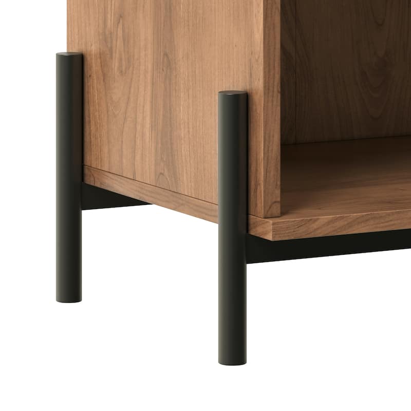 Middlebrook Designs Modern Fluted-Drawer Nightstand