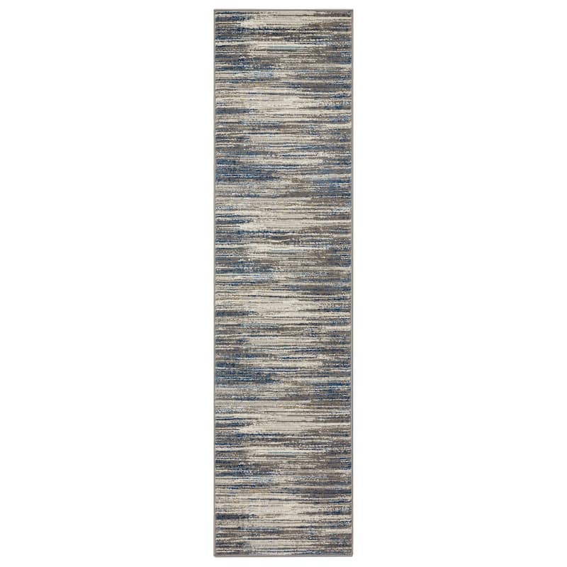Mohawk Home Urban Abstract Stripe Woven Area Rug