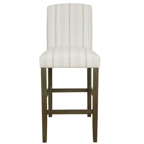 HomePop Classic Parsons High Back 29" Barstool - Dove Grey Stripe - 29 inches