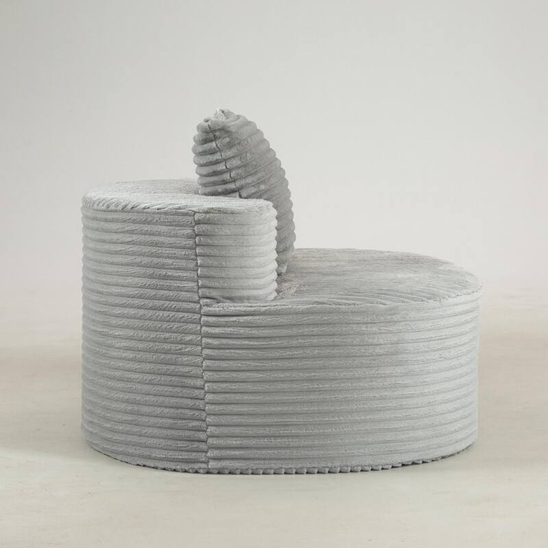 Corduroy Fabric Compressed Sofa:Moon Bay,No Assembly Required