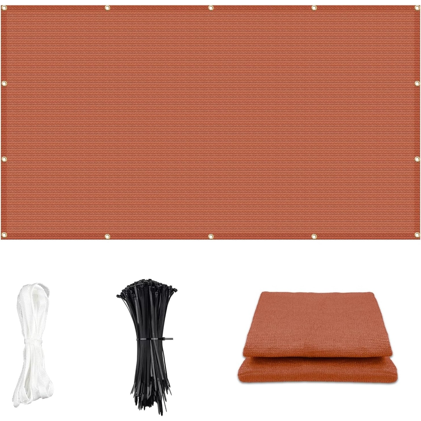 4×22 FT Sun Shade Cloth with Grommets for Outdoor Patio, Pergola, and Garden Cover