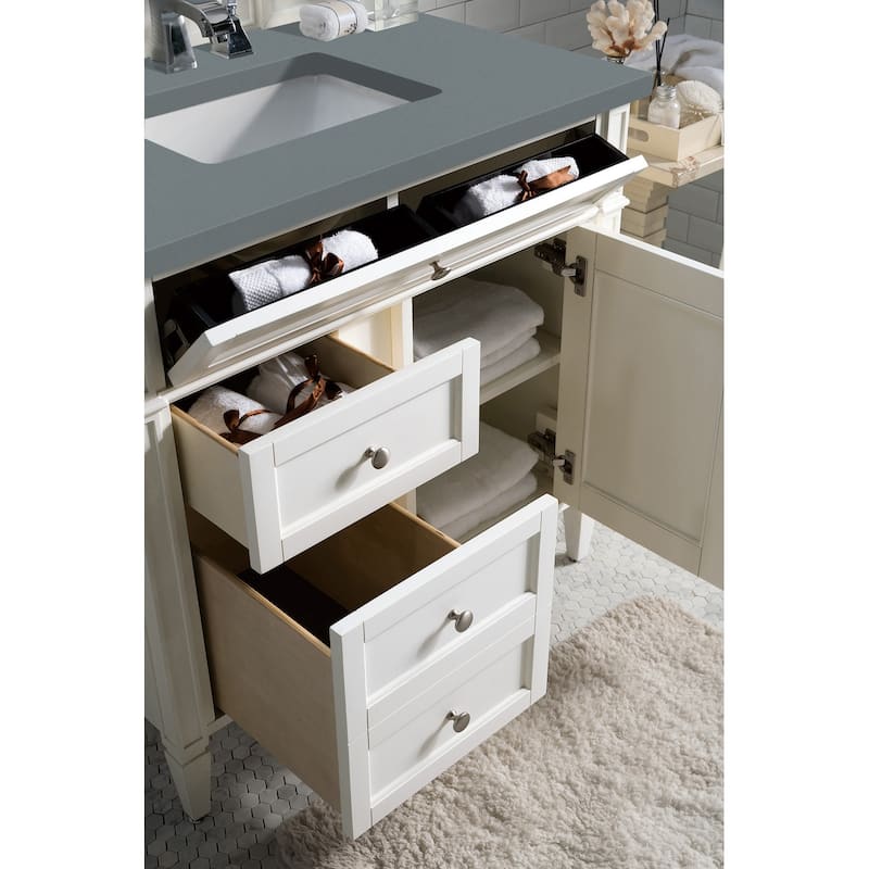 James Martin Vanities Brittany 36" Single Vanity, Bright White