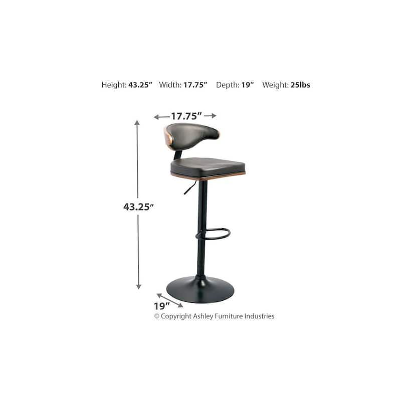 Signature Design by Ashley Bellatier Adjustable Height Bar Stool