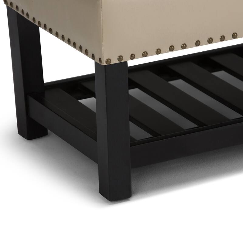 WYNDENHALL Riley 43 inch Wide Rectangle Ottoman Bench - 43 W x 17 D x 19 H