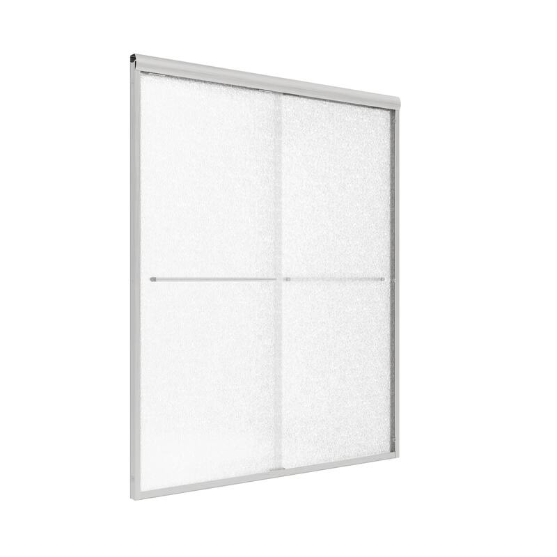 CRAFT + MAIN CVSS4670-RN Cove 70" High x 46" Wide Sliding Frameless - Brushed Nickel