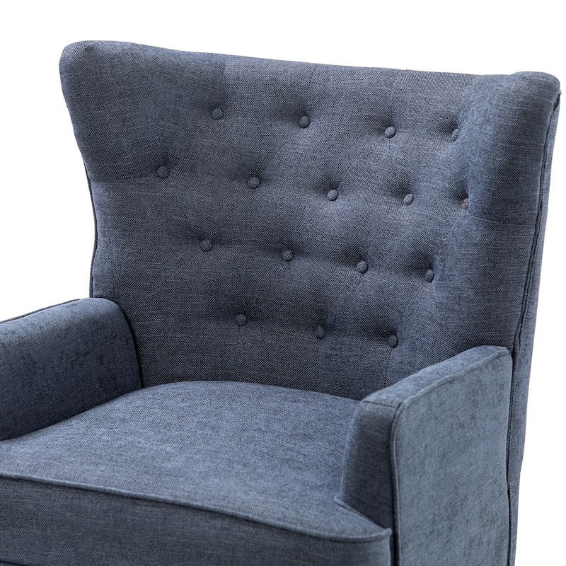 Alpheus Accent Armchair with Nailhead Trim by HULALA HOME