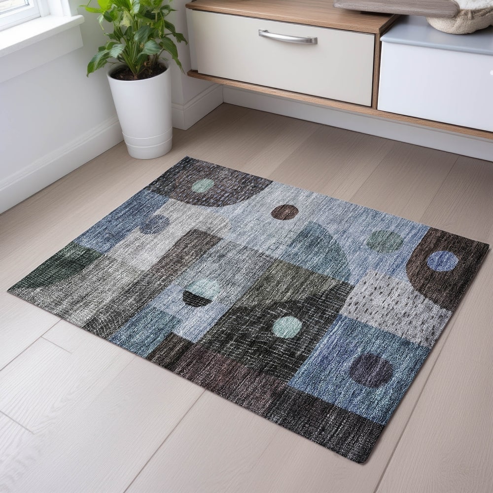 Premium Washable Super Soft Modern Retro Mayfield Rug