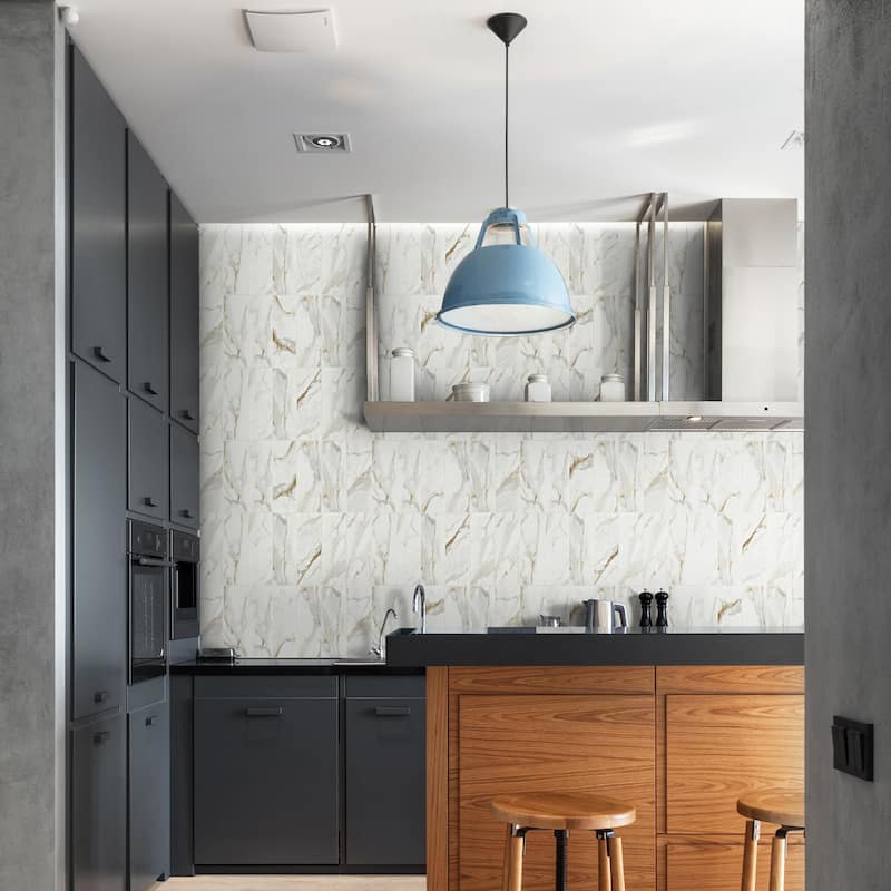 Ackland AKM-P-4X12TLM-CA 4" x 12" Porcelain Wall Tile - Matte Visual -