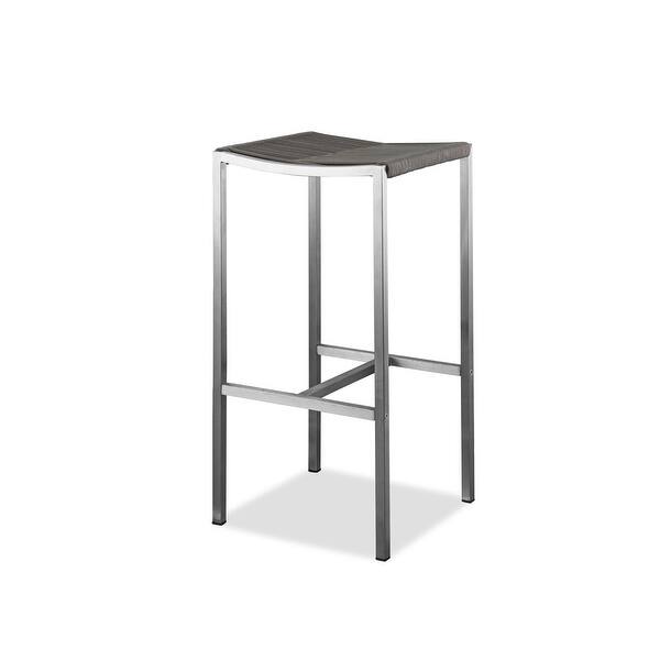 slide 1 of 6, 28" Stainless Steel Square Bar Stool - 14" X 14" X 28"