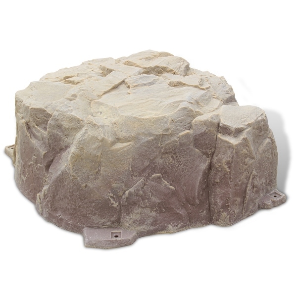 Fake Rock Septic Cover Model 111 Sandstone - Off White