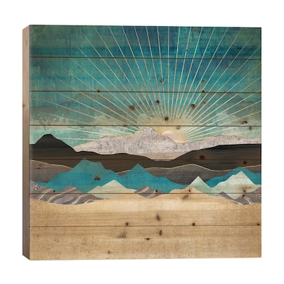 Peacock Vista Print On Wood by SpaceFrog Designs - Multi-Color
