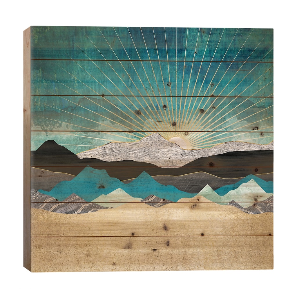 Peacock Vista Print On Wood by SpaceFrog Designs - Multi-Color