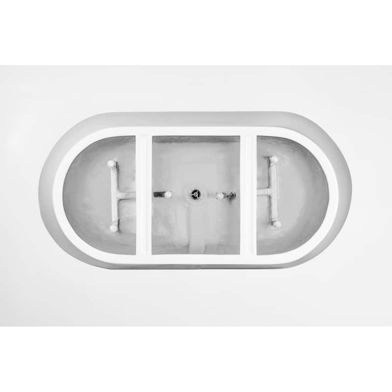 Vanity Art 67" Acrylic Freestanding Soaking Bathtub