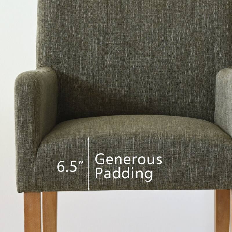 Linen Upholstered Armchair(Set of 2)