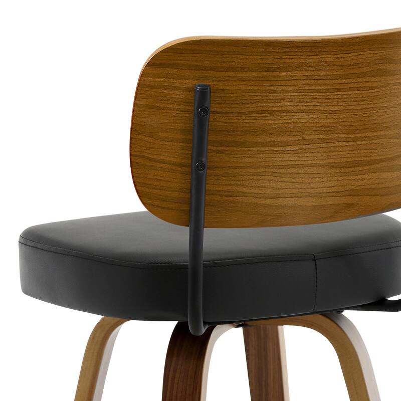 26" Swivel Upholstered Counter Height Bar Stool - 36.4" H x 17.1" W x 20" D