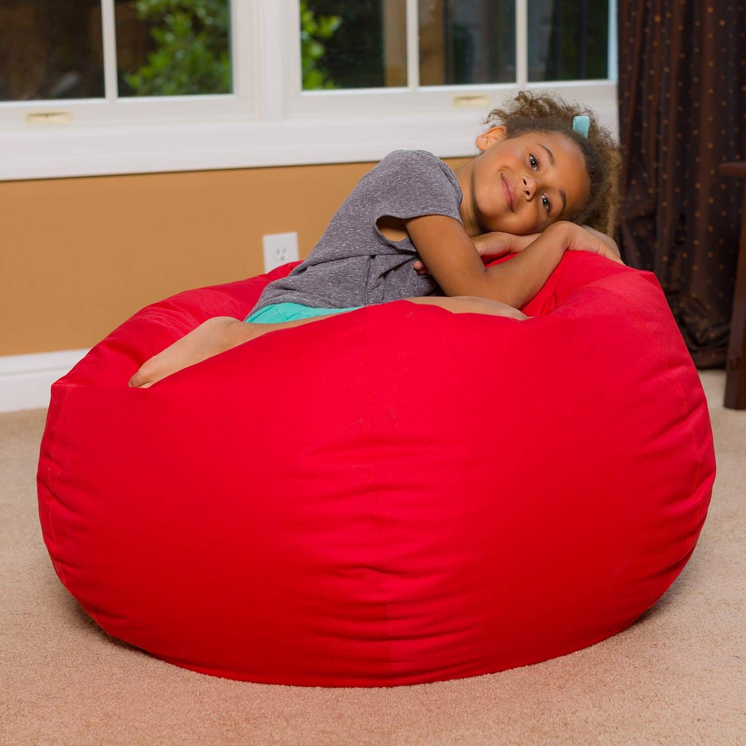 Bean Bag Chair for Kids, Teens, and Adults Includes Removable and