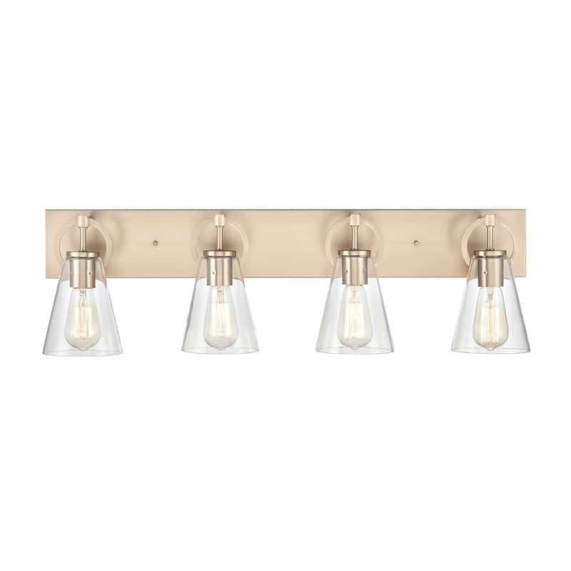 Harnell 15-inch Wide 2-Light Vanity Light in Champagne Gold - 31.5