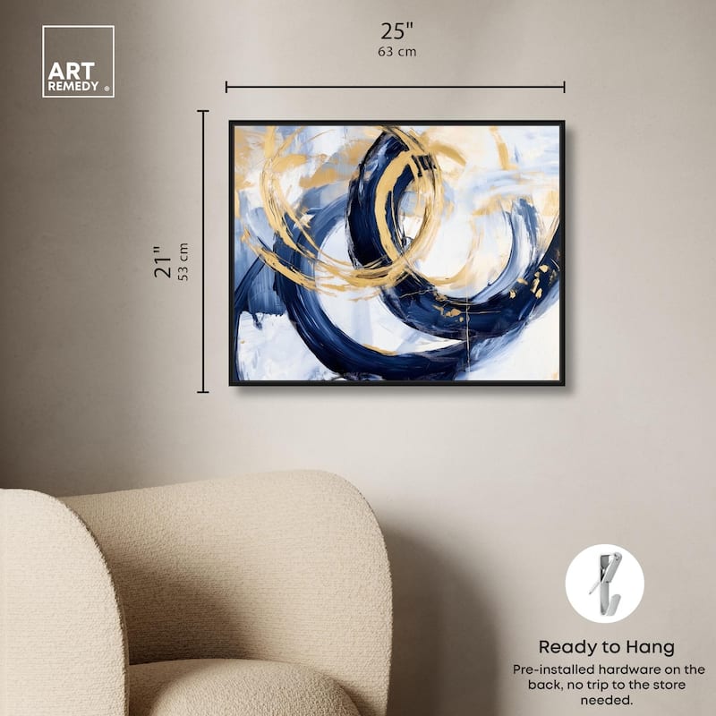 Bold Whirl I Canvas by Art Remedy