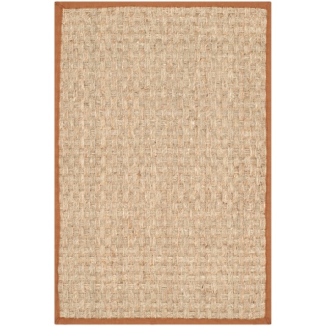 SAFAVIEH Natural Fiber Marina Basketweave Seagrass Rug - 2'6" x 4' - Natural/Brown