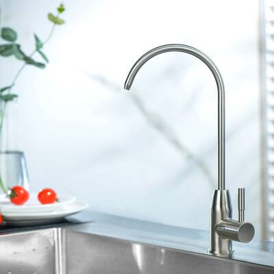Brushed Nickel Drinking Kitchen Water Filtration Faucet