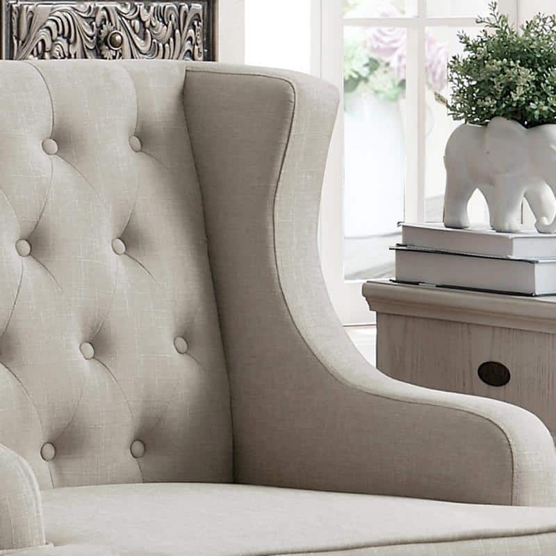 Madison Park Jewel Tufted Wingback Upholstered Club Chair