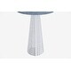 preview thumbnail 74 of 106, 16-in. Glass Lamp w/ Brushed Nickel Accents and Drum Shade