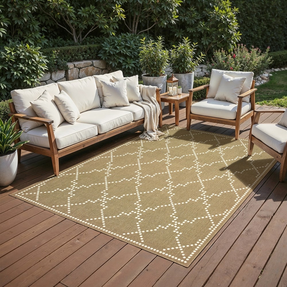 Style Haven Marianna Geometric Trellis Indoor Outdoor Area Rug