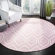 preview thumbnail 12 of 96, SAFAVIEH Handmade Flatweave Dhurries Trudi Modern Moroccan Wool Rug 6' x 6' Round - Pink/Ivory