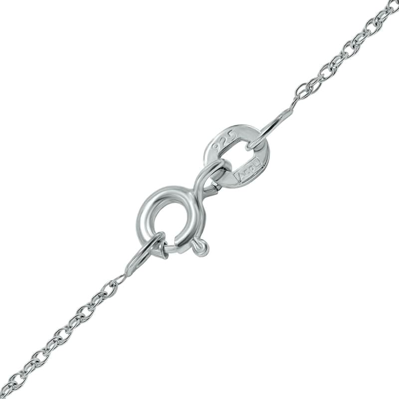 1/7 Carat TW Past Present Future Three Stone Lab Grown Diamond Necklace in .925 Sterling Silver (F-G Color, VS1-VS2 Clarity)