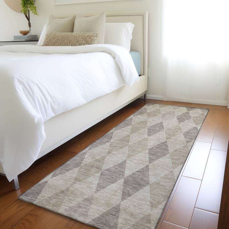 Hamo Stylish Geometric Weather Resistant Versatile Elegance Outdoor Rug