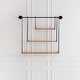 preview thumbnail 4 of 36, MH London Luna Three Tier Suspended Wall Shelf 37" x 6" x 31.5" - Black