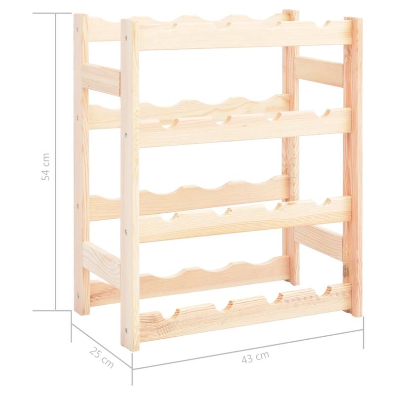 vidaXL Countertop Wine Rack Wine Bottle Holder Pantry Wine Storage Organizer